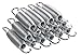 Machrus Upper Bounce Heavy-Duty Galvanized Steel Trampoline Springs 3.5-9 Inch - with Spring Pull T Hook Tool for Installation - Premium Quality Stainless Steel Trampoline Springs - Set of 15