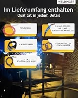 WELDINGER MEW 231SYN dig pro 230 A synergischer Multiprozess-Schweißinverter für Aluminium MIG/MAG WIG MMA 5 Jahre Garantie – Ansicht 3