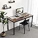 VASAGLE Industrial Computer Writing Desk, 55 Inch Office Study Desk for Laptops, Table for Office Study Living Room, Sturdy Metal Frame, Easy to Assemble, Rustic Brown