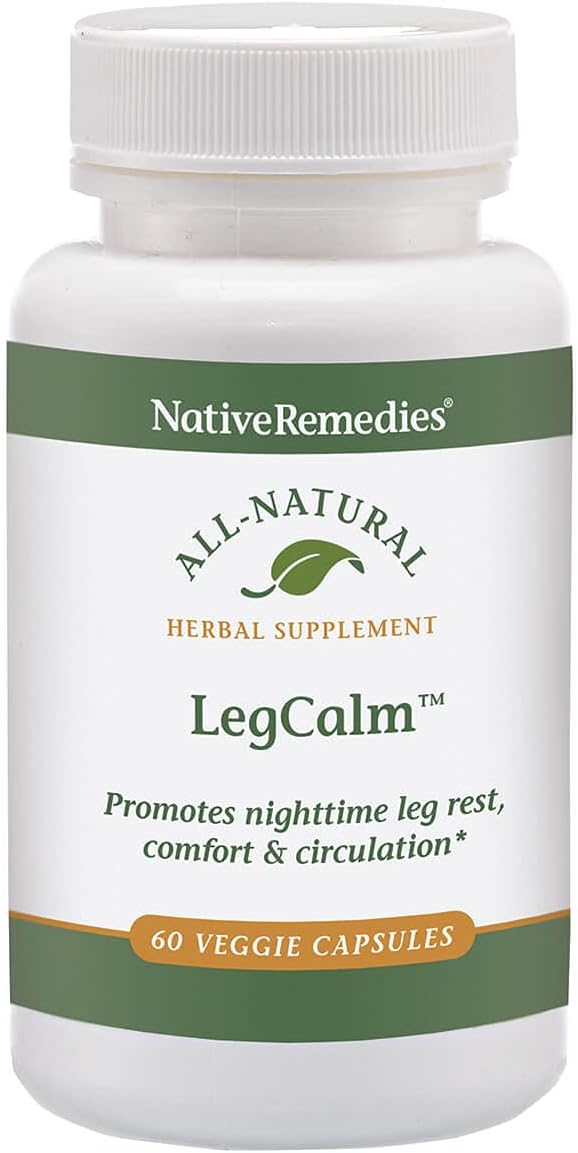 Leg Calm for Rested Legs and Limb Comfort at Night, 60 Veggie Caps