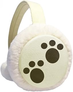 Protetor de orelhas de lã para ambientes externos e externos com estampa de patas e garra de animal