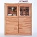 Produktbild moebelstore24 Vitrine Highboard DELFI in Kernbuche Massiv geölt K6215