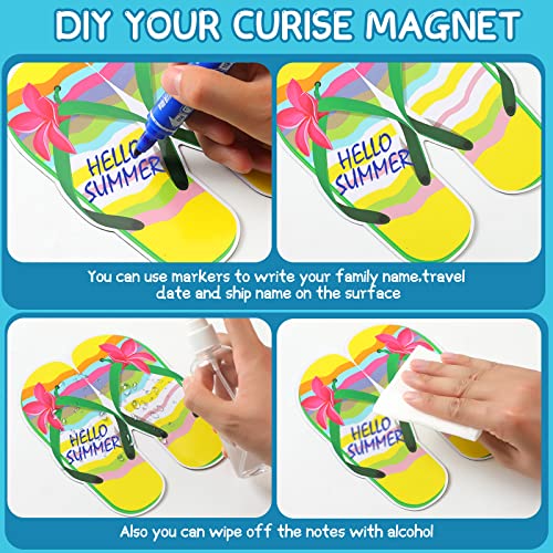 Buryeah 16 Pcs Large Summer Magnets Tropical Beach Car Magnets Set 10 Beach Magnetic Refrigerator Decoration Cruise Door Magnets Tropical Palm Tree Magnetic With 6 Paint Pens #TOP5