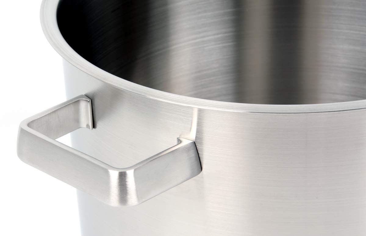 K&H Topfset Edelstahl 505 [MIT GLASDECKEL] Induktions Töpfe Set - Kochtöpfe - Kochtopf Induktion - Universell Kompatibel - Unbeschichtet - Cooking Pod - Inkl. Stieltopf - Rostfrei (4-Teilig)