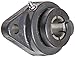 Browning VF2B-214 Normal-Duty Flange Unit, 2 Bolt, BOA Concentric Lock, Regreasable, Contact and Flinger Seal, Cast Iron, Inch, 7/8" Bore, 3-57/64" Bolt Hole Spacing Width, 4-7/8" Overall Width