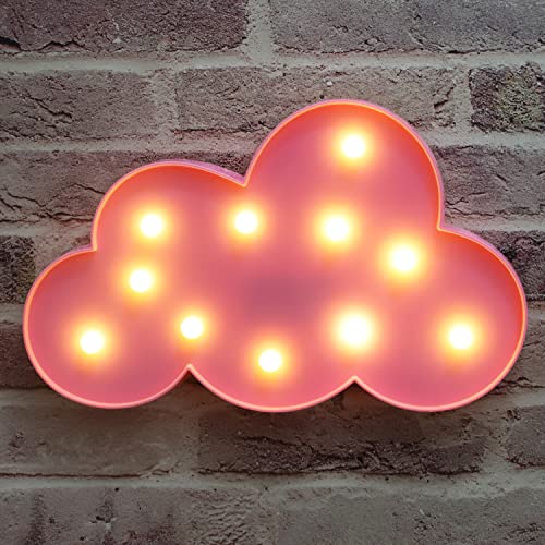 LED Nube Decorativa Luz de Noche Colgante Rosa miniatura 4