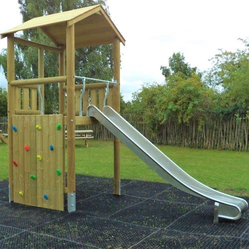 2 x Hollow Rubber Mat Grass Protection 150cm x 100cm - 11kg Each - Playground Safety Flooring - Pool Decking Non-Slip - Image 2