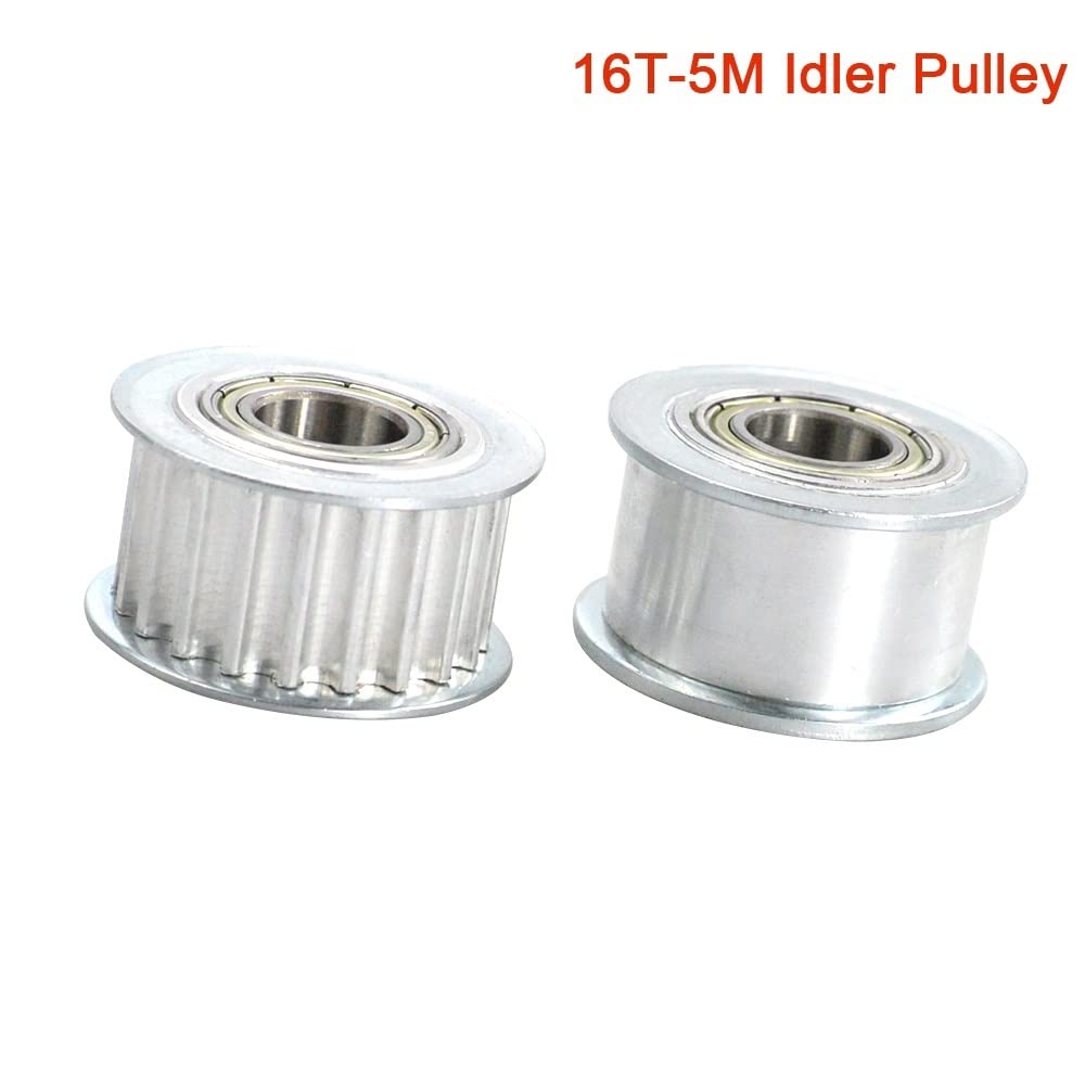16 Denti 5 M Puleggia Tenditore Foro Ruota 3/4/5/6/8mm Con Guida Cuscinetto 5 M Puleggia Sincrona HTD5M 16 denti 16 T(Bore 4mm With Teeth,10pcs)