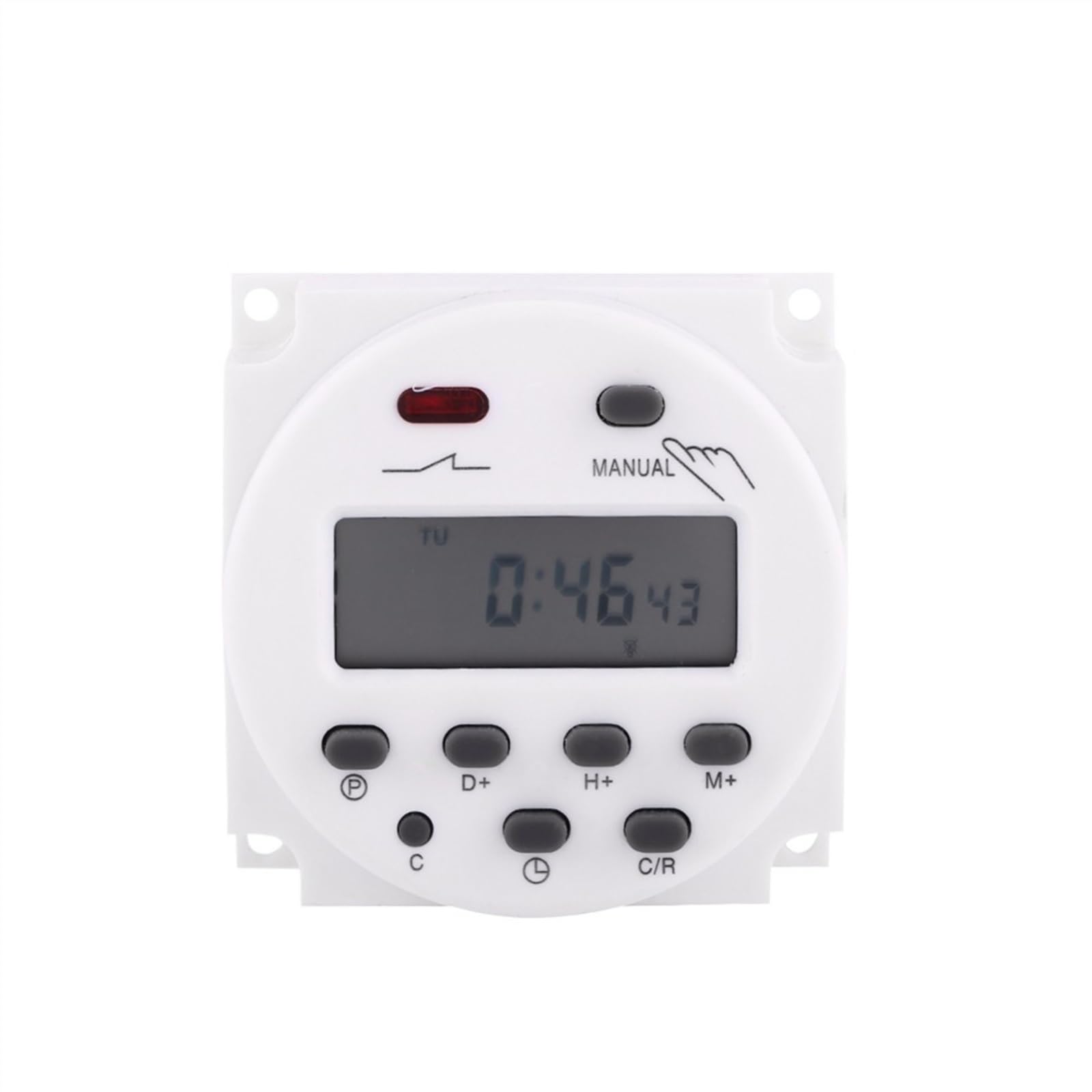Digital LCD Power Timer, 220V, 110V, 24V, 12V, Programmable Time Switch, Relay, 16A Timer, Digital LCD Power Timer(AC110V)