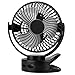 Produktbild Ventilator Tischventilator USB Klein Mini Batteriebetrieben Hand, 7 Flügeln, 2200RPM, 3 Modi-Timer, 360 °Rotation, Mit für Haus/PC/Schreibtisch/Notebook/Kinderwagen/Büro, Mit Clip
