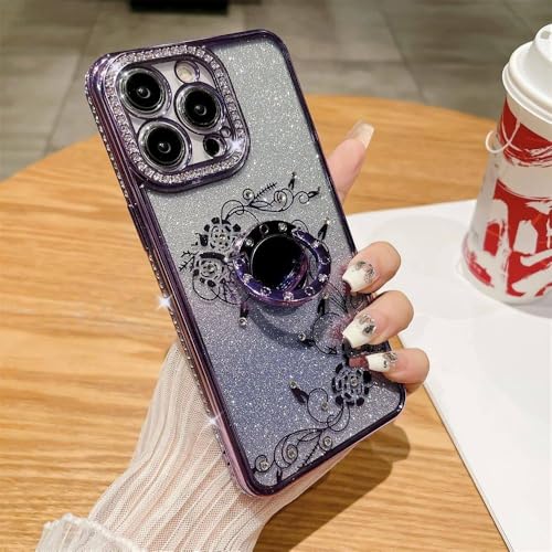 Évitez les chutes de votre iPhone 14 Plus grâce à l'étui anneau support violet