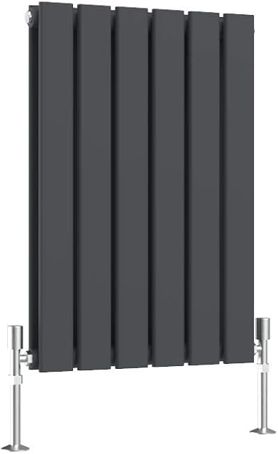 Horizontal Designer Flat Panel Radiator Anthracite-600x408mm Double Panel Central Heating