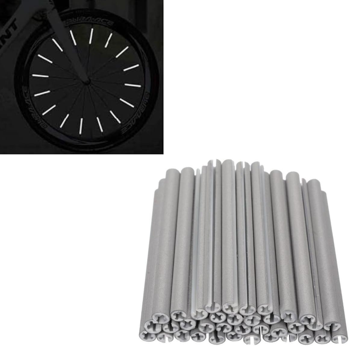 3M Bicycle Spoke Reflector, Bike Reflective Strips for 360° Visibility Easy Install Night Safety Tape Waterproof for Road Mountain, and Kids’ Bikes