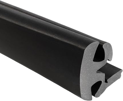 TRIM-LOK EPDM Dense Rubber Locking Window Gasket, Fits 1/4-Inch Glass and 1/4-Inch Panel Edge, 25-Foot Length, 1-Piece Locking System Inline, Window Weather Stripping Seal for Vehicles ALK1563-25