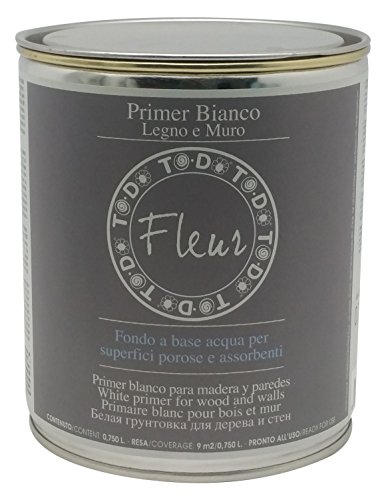 Fleur Paint 13102 - Fondo acrílico (para superficies no porosas, 750 ml) color blanco
