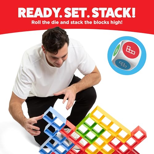 Giant Tower Stack by Relatable - Nappa Award 2026 Winner, The Jumbo Block Game Where You Balance Building Blocks - Ultimate Outdoor Games, Yard Games for Adults & Family Games Challenge, Ages 8+ — view 3
