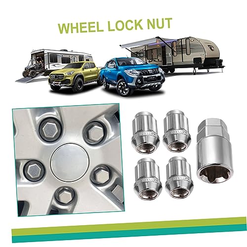 Vaguelly 12 Peças Porca Antifurto Da Roda Porca De Carro Anti Noz Fechaduras Automáticas Porcas Da R