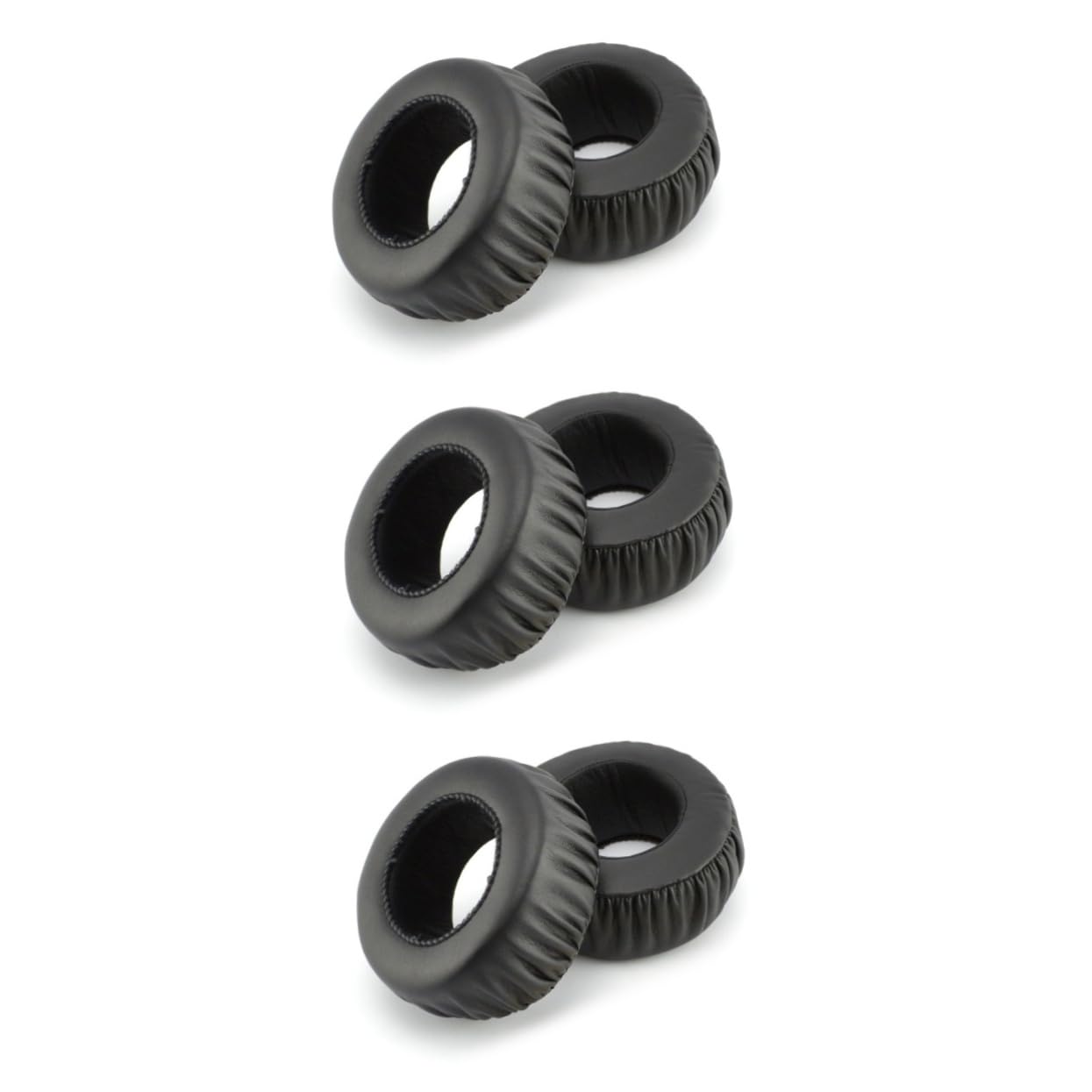 HEMOTON 3pezzi Cuscinetti Sostitutivi Per Cuffie Mdr Pu e Comfort Estremo e Prestazioni Dei Bassi Colore Nero