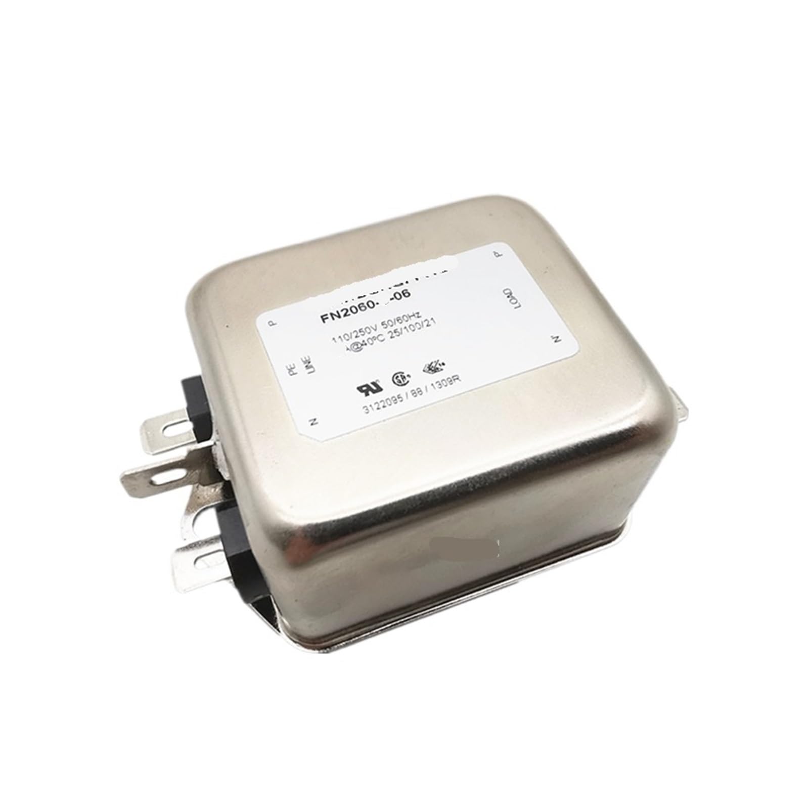Filtre d'alimentation anti-interférences FN2060-10-06 haute performance 10A compact