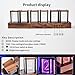 Adventurers Nixie Tube Clock , Cool Clock, Retro Wooden Shell /LED Full Color Custom RGB and 12/24h Display,Decorate Room