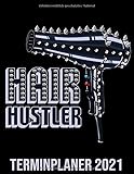  Hair Hustler Kalender 2021: Cooler Punk Rock Nieten Fön - Friseur Kalender 2021 - Friseursalon Vormerkbuch Terminplaner Buch - Kunden Terminkalender