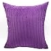 1 sztuk sztruks w paski poszewka na poduszkę Nordic Home poszewka na poduszkę dekoracyjna poszewka   na sofę-400mm x 400mm, ciemnofioletowy