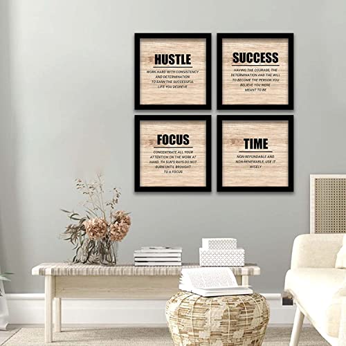 Image of kotart Engineered Wood-Frames For Wall Decor-Motivational Photo Frames For Wall Decoration-Quotes Wall Poster With Frame For Room Living Room (Art 3, 13x13 inch)
