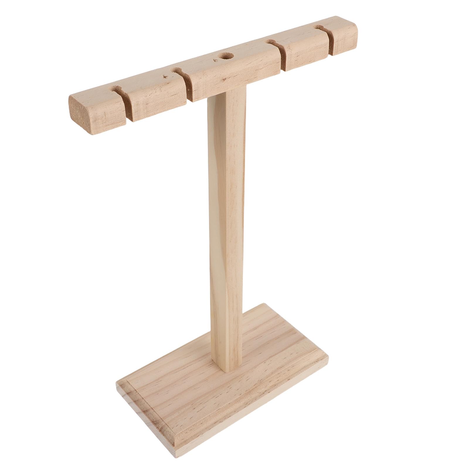 Soporte para Auriculares de Madera Maciza Beige Almacenamiento Versátil y Diseño Elegante para Escritorio y Oficina