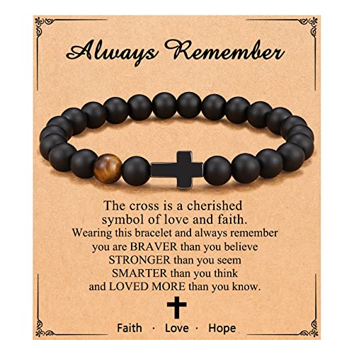 Orispre Bracelets For Teen Boys Gift Ideas, Religious Christian College Graduation Gifts For Boys Birthday Confirmation Communion Gifts For Teenage Boys 12-17, Things Stuff For Teen Boys #TOP4