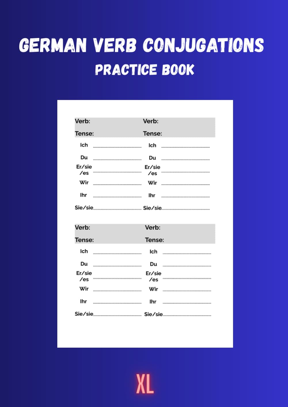 German verb conjugations: Practice book
