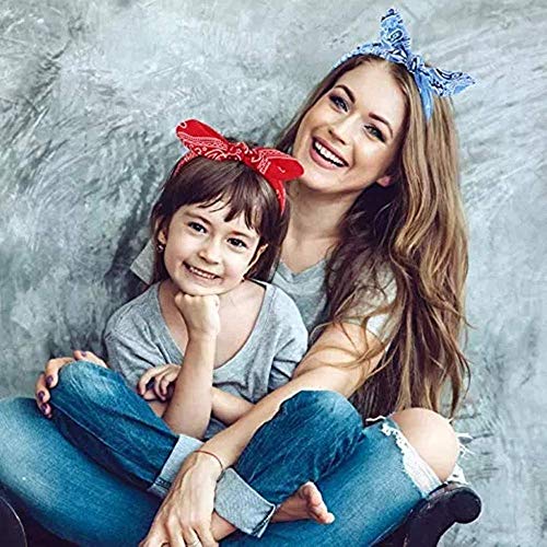 Beach Headbands for Women, 6 Pack Women's Boho Headbands for Women Girls Wide Bohemian Knotted Yoga Headband Head Wrap Hair Band Elastic Hair Band Accessories for girl (H)