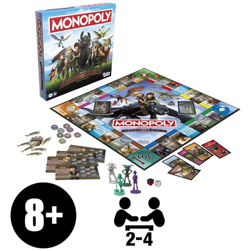 DreamWorks Drachenzähmen leicht gemacht Monopoly Brettspiel - Deutsche Fassung – Bild 3