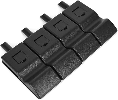 CULMKARI 4 pomos de bloqueo de puerta color negro ébano delanterotrasero para Chevy Tahoe GMC Yukon 2007-2014 Driver Passenger 15844616