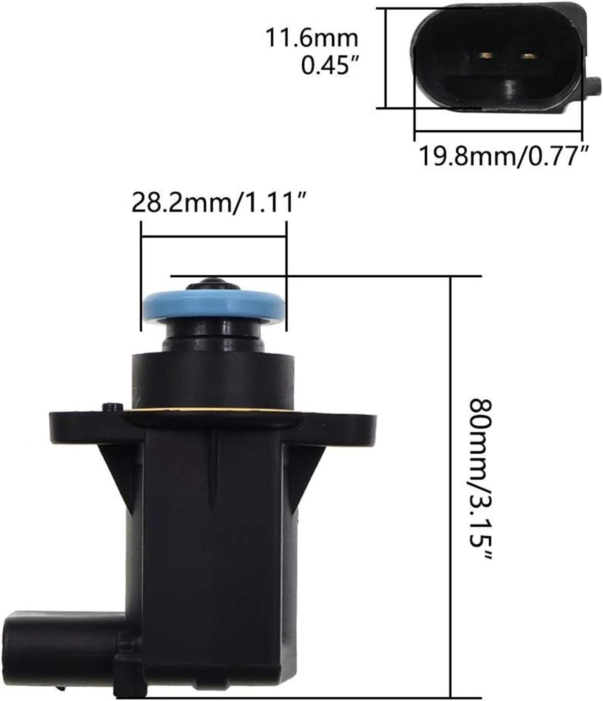 06F145710G Turbo Diverter Valve，Compatible For Audi A3 A4 A5 A6 TT Seat Altea XL Leon Toledo VW Eos Golf Plus V Jetta Passat 7.00415.07.0