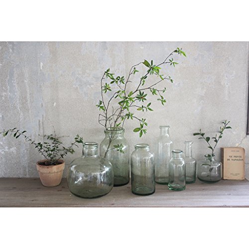 Time Concept Thick Classical Glass Vessel - Flower Vase, Handcrafted Recycled Jar - Home Decor - Image 4