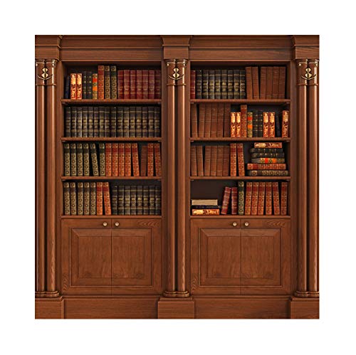 Haoyiyi 10x10ft Bookcase Backdrop Wooden Bookshelf Books Library Study Room Nostalgia Retro Indoor Student Adult Artistic Portrait Photoshoot Photography Background Digital Video Decor Haoyiyi 10x10ft Bookcase Backdrop Wooden Bookshelf Books Library Study Room Nostalgia Retro Indoor Student Adult Artistic Portrait Photoshoot Photography Background Digital Video Decor