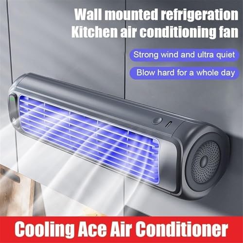 Refroidisseur d'air portable sans lame bleu ventilateur 3 vitesses - 3