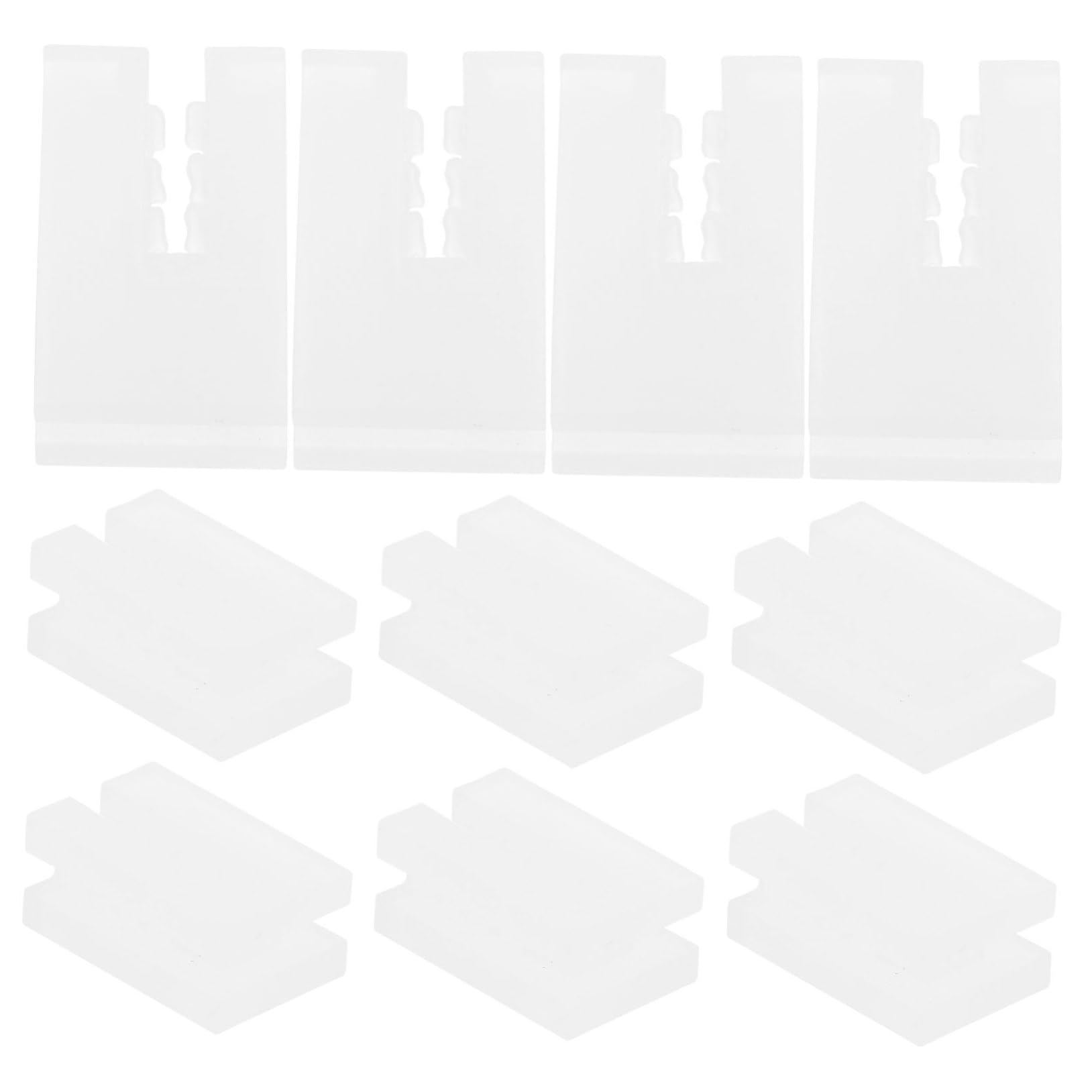 Garneck 10pcs Radiator Anti Vibration Inserts - Durable Plastic Clips for Radiator Brackets - Effective Noise Reduction and Protection for Radiator Components White