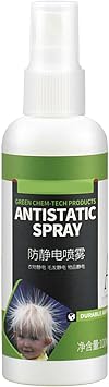 Anti-static Spray, 100ML Clothing Hair Static Guard Spray, Anti-Wrinkles Creases Release Spray with No Fragrance, Portable Static Remover Fabric Refresher, for Kids and Adults