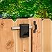 National Hardware N109-080 SmartKey Security Gate Lock, Keys Included, Coated with WeatherGuard Protection, Black