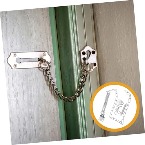 Tope de puerta con cadena antirrobo para evitar intrusiones en viviendas de forma elegante 6