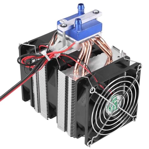 DC 12V Thermoelectric Cooler Peltier System Semiconductor Refrigeration Water Chiller Cooling Device for Fish Tank (120W for 30L Tank)