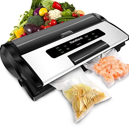 Vacuum Sealer Machine, Commercial Vacuum Sealer, Automatic Vacuum Sealer Machine, ETL Listed, Heavy Duty Vacuum Sealer with Inflation Function, Starter Kit, Built-in Cutter, ABS Housing