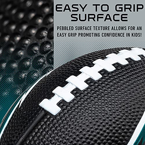 Image of Franklin Sports NFL Football - Kids Foam Football - Soft Junior Size 8.5 inch Ball with 3D Logos - Perfect for Gameday + Tailgates
