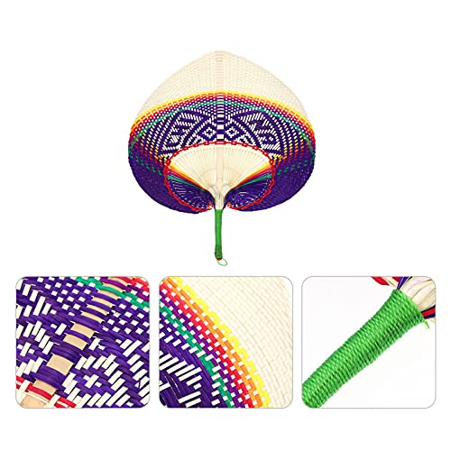 WINOMO Tecido Fã Mão Fãs Ventilador Ventilador Ventilador Palma para As Mulheres Verão Idosos Estilo