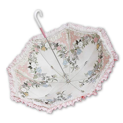 花のオーブ/傘 パゴダ傘 レディース UVカット 晴雨兼用