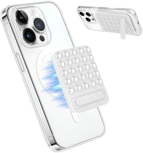 Supporto Telefono Cellulare Ventosa Rimovibile Adesivo Cavalletto Regolabile Compatibile Smartphone Universale silicone