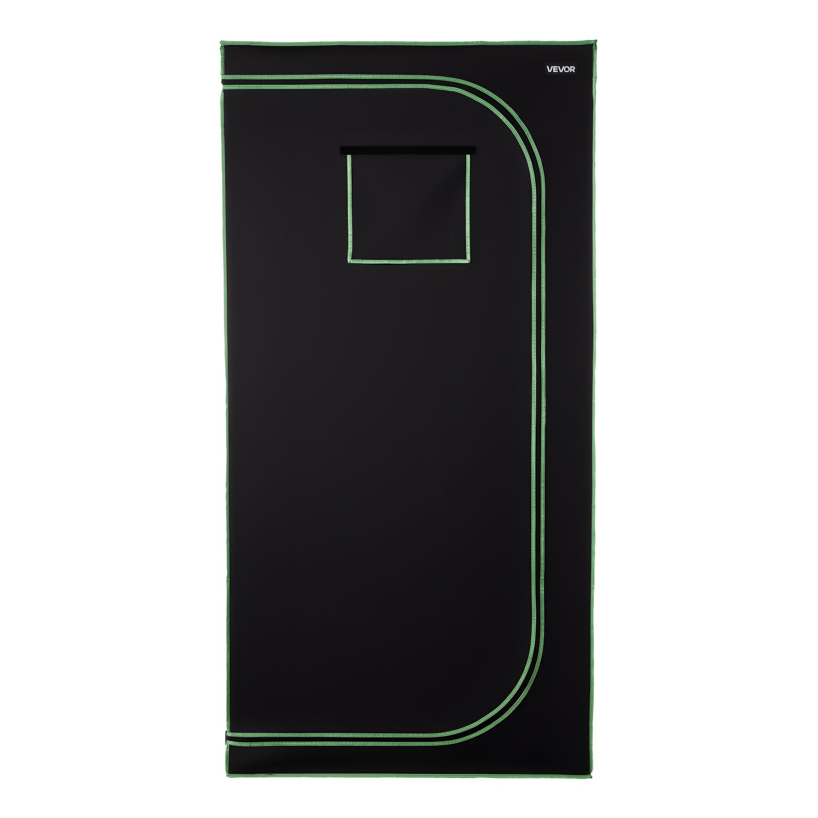 VEVOR Armario de Cultivo Interior 100x100x200 cm, Carpa de Cultivo con Ventana de Observación, Bandeja de Suelo y Cremallera, Mylar 600D de Alta Reflectancia, Tienda para Plantas, Flores, Verduras