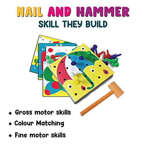 Wonderhood-Hammer-and-peg-Toy-for-2-Year-Old-Boy-Girl-Toddler-Child-STEM-Motor-Skill-Kids-Early-Development-Pretend-Play-Toy-Fun-Learning-Educational-Game-Multicolor