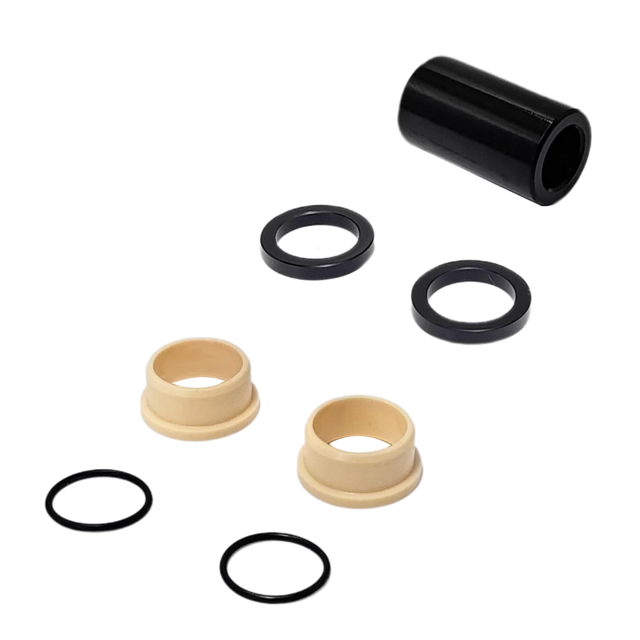 VOLARE Rear Shock Mounting Hardware with IGUS DU Bushing-Compatible with Fox, RockShox, Ohlins, Marzocchi, DVO, X-Fusion, DNM, DSM and More, M8